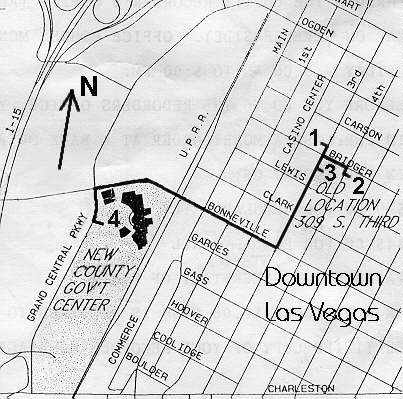 las vegas map downtown. Map of Las Vegas
